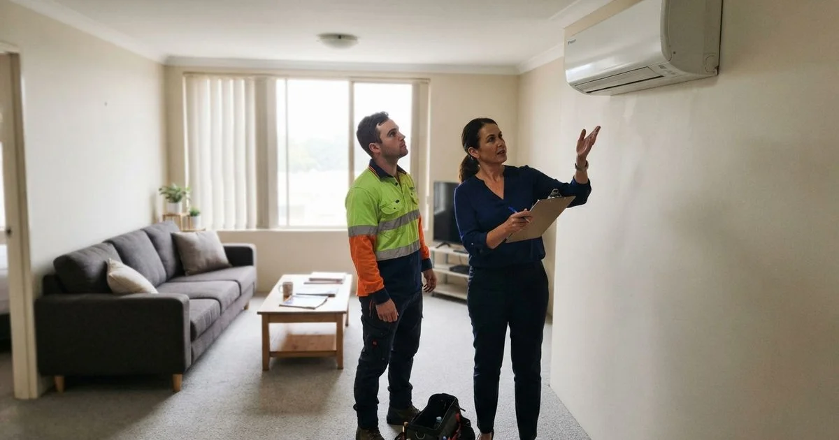 Who's responsible for aircon repairs in a rental property in WA
